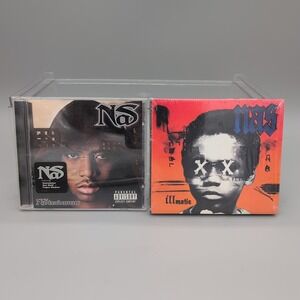 Nas CDs Nastradamus (used) + Illmatic XX (Sealed) Hip Hop Rap‎ Classics Lot of 2